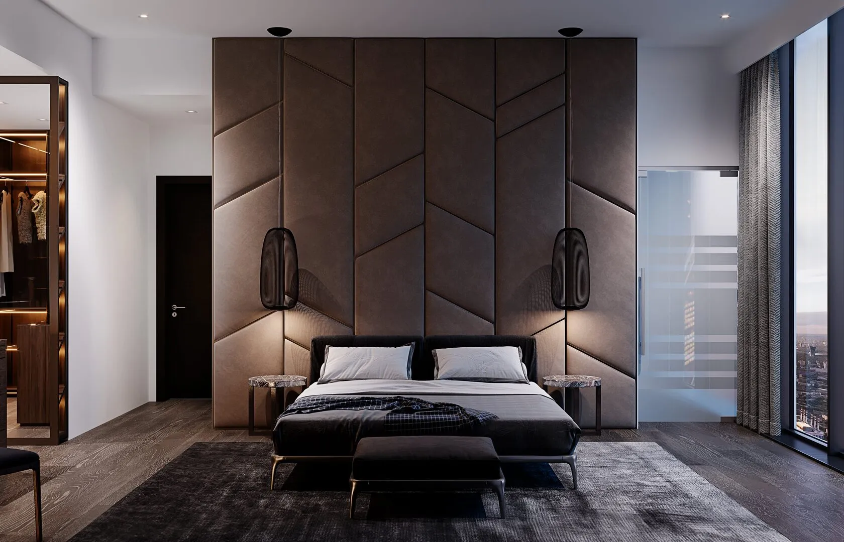Master bedroom detail